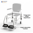 Prime SAS100 | Attendant Propelled Shower Commode Wheelchair