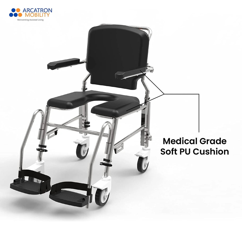 Prime SAS100 | Attendant Propelled Shower Commode Wheelchair