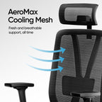 Frido AeroMesh Classic Ergo Chair - With Headrest