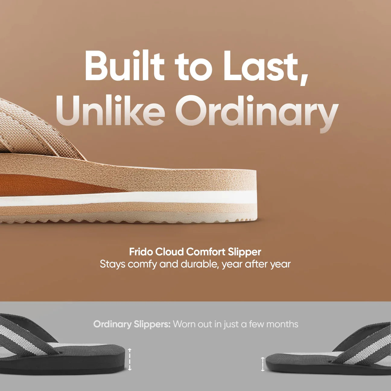 Frido Cloud Comfort Arch Support Slippers