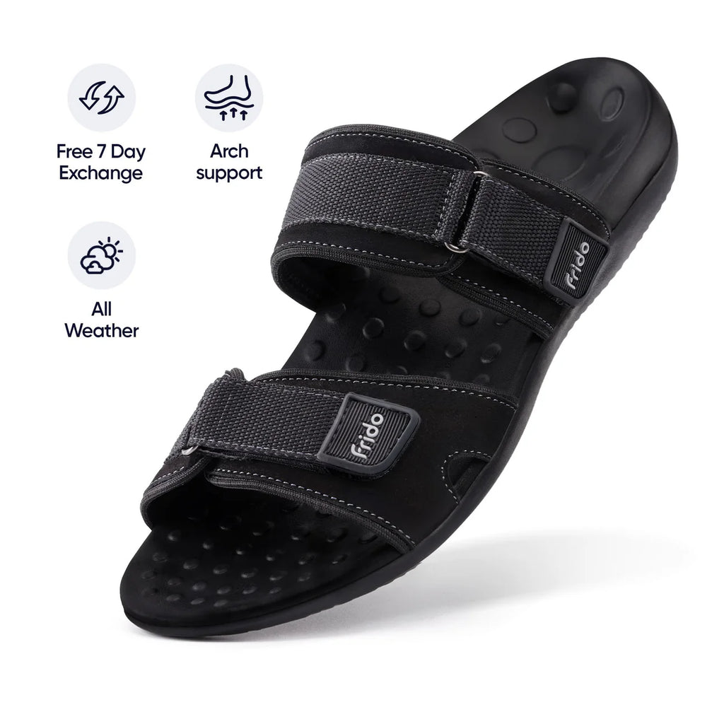 Frido Men's Orthotics Dual Strap Sandals