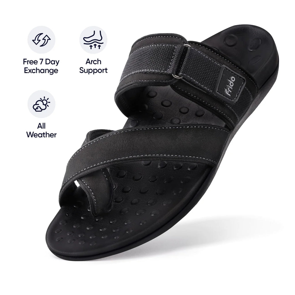 Frido Men's Orthotics Toe Ring Sandals