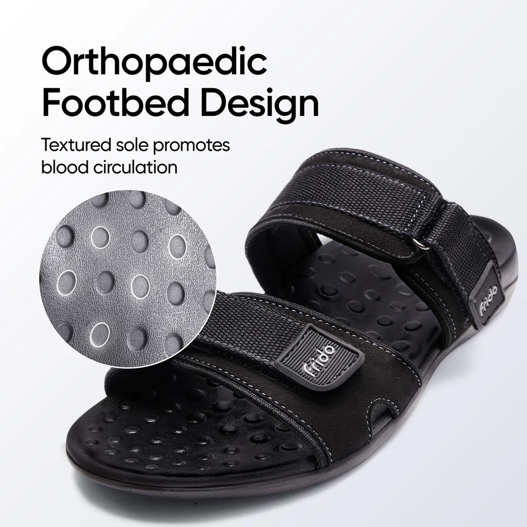 Frido Men's Orthotics Dual Strap Sandals