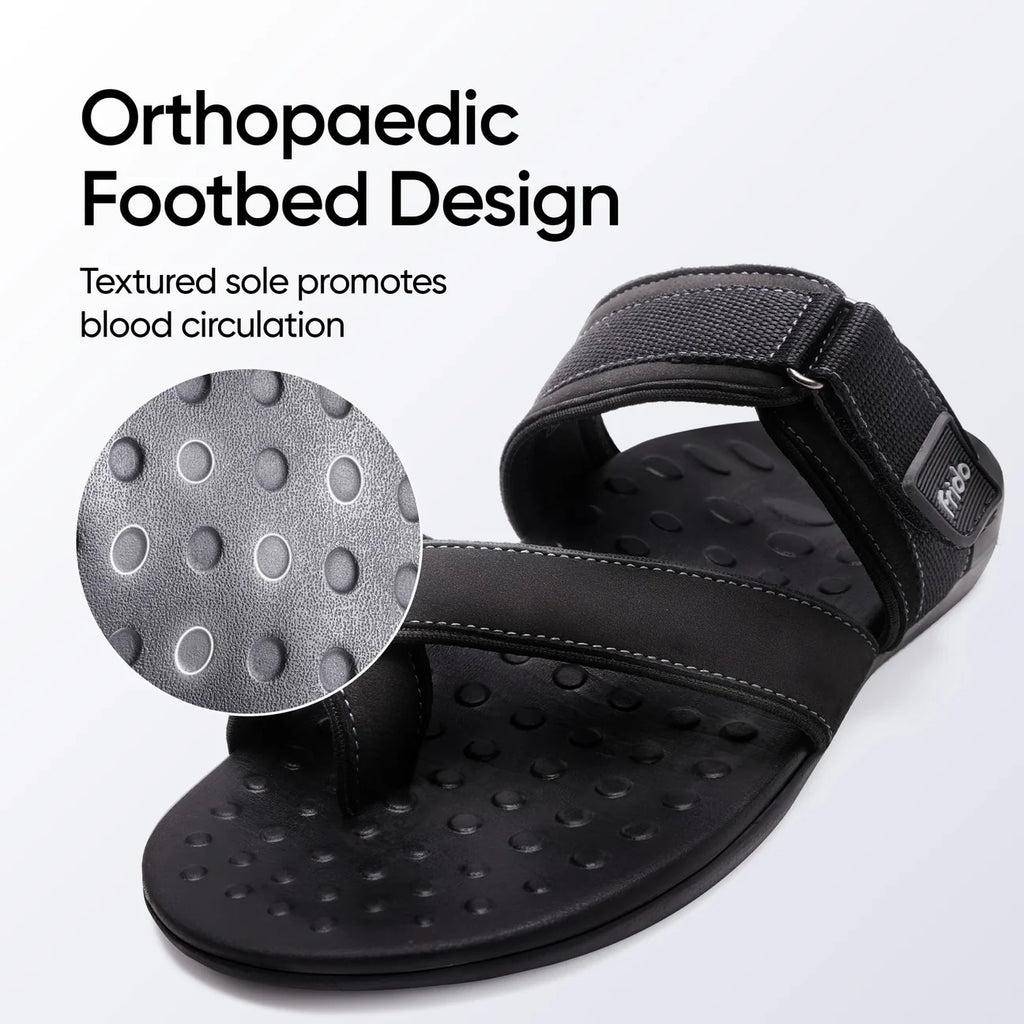 Frido Men's Orthotics Toe Ring Sandals