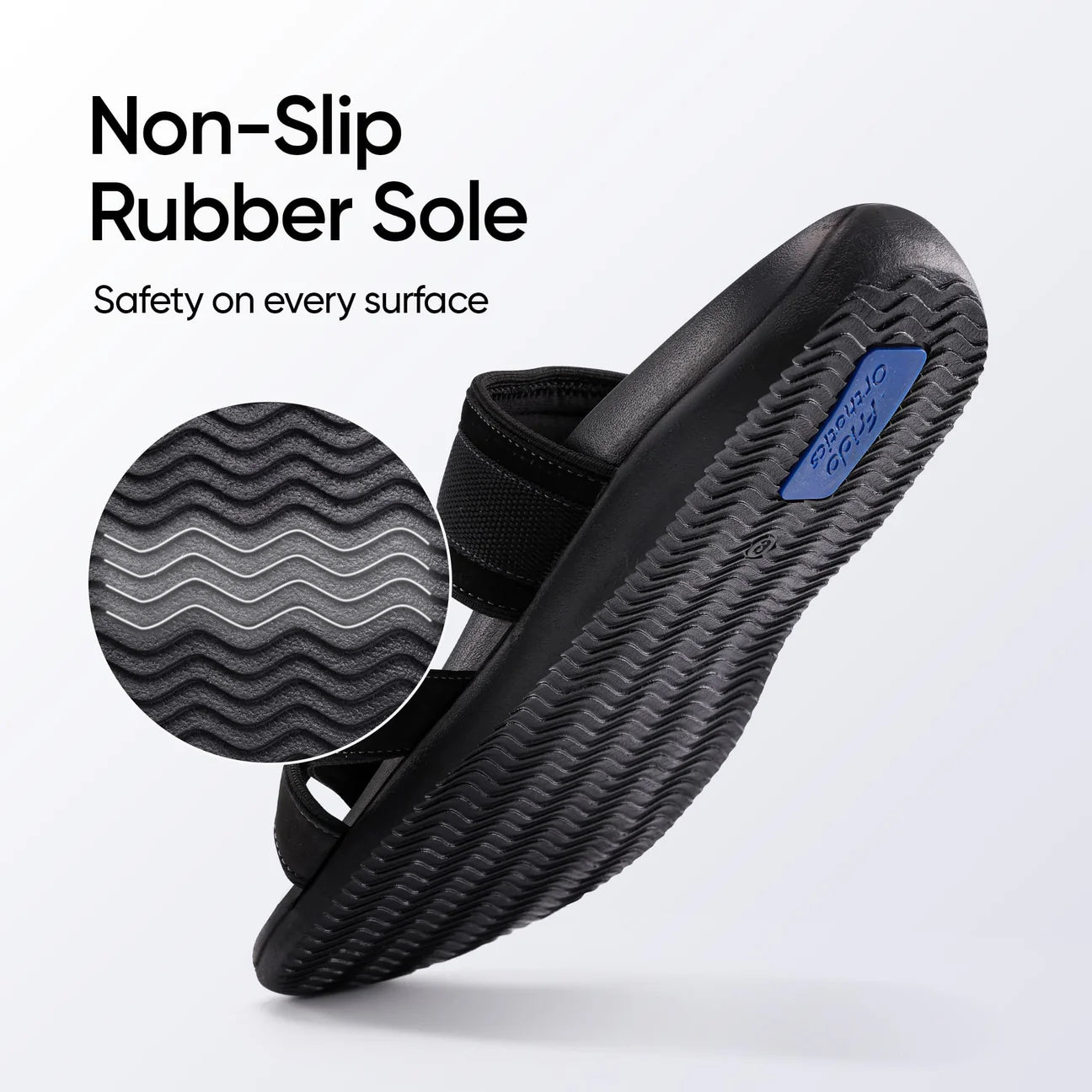 Frido Men's Orthotics Toe Ring Sandals