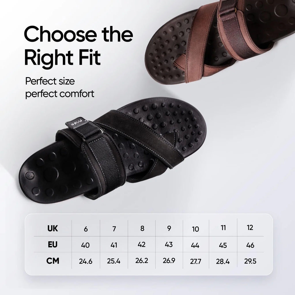 Frido Men's Orthotics Toe Ring Sandals