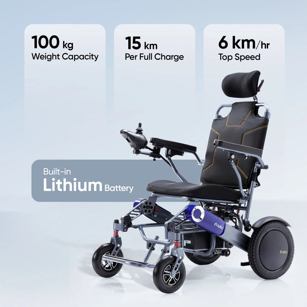 Frido Prime Plus Electric Wheelchair (Double Battery)