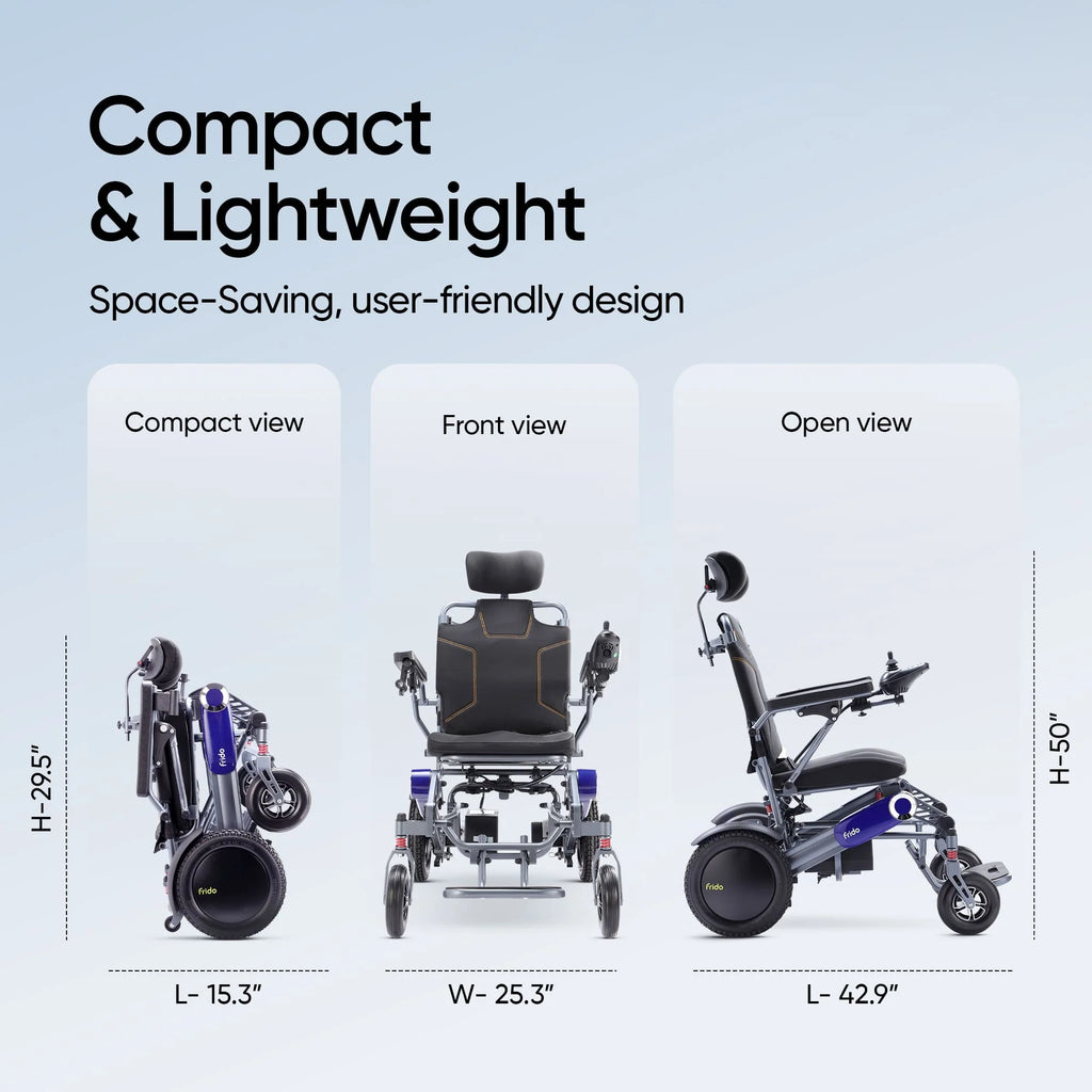 Frido Prime Plus Electric Wheelchair (Double Battery)