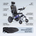 Frido Prime Plus Electric Wheelchair (Double Battery)