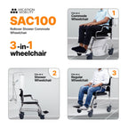 Mobility SAC100 | Multipurpose Shower Commode Wheelchair
