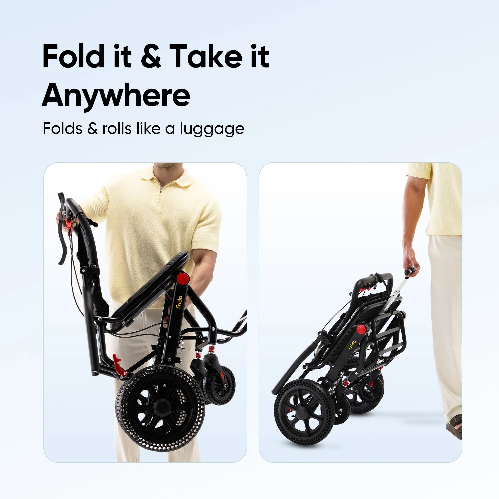 Frido Foldable Travel Plus Wheelchair