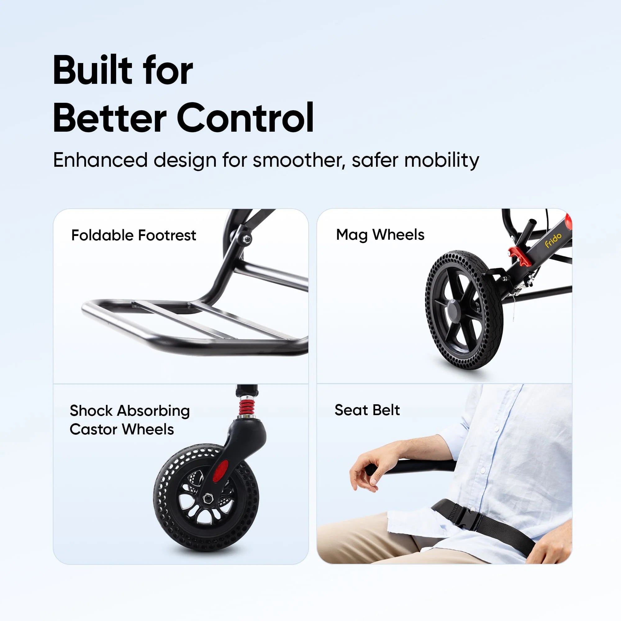 Frido Foldable Travel Plus Wheelchair