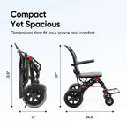 Frido Foldable Travel Plus Wheelchair