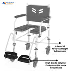 Prime FPA007 | Attendant Propelled Shower Commode Wheelchair