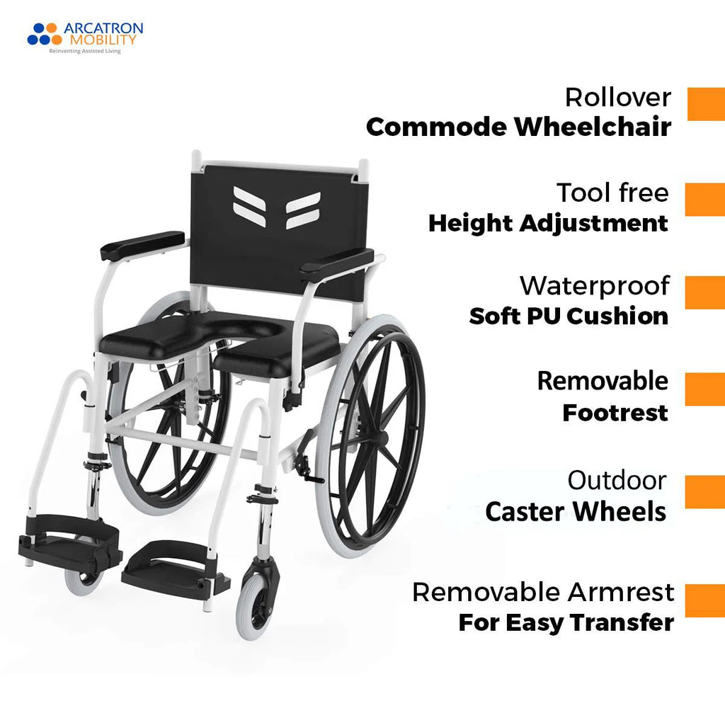 Prime FPS005 | Self Propelled Shower Commode Wheelchair