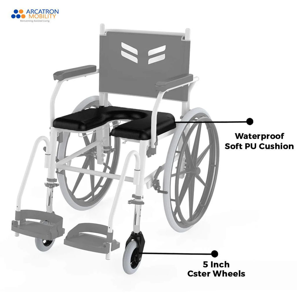 Prime FPS005 | Self Propelled Shower Commode Wheelchair