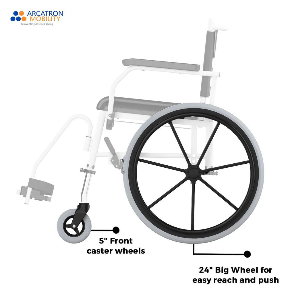 Prime FPS005 | Self Propelled Shower Commode Wheelchair