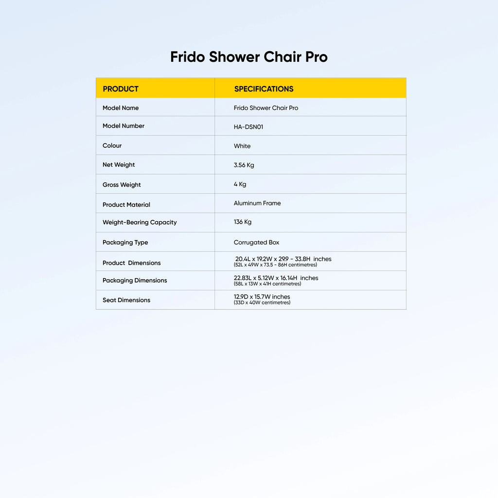 Frido Shower Chair Pro