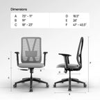 Frido AeroMesh Classic Ergo Chair - Without Headrest